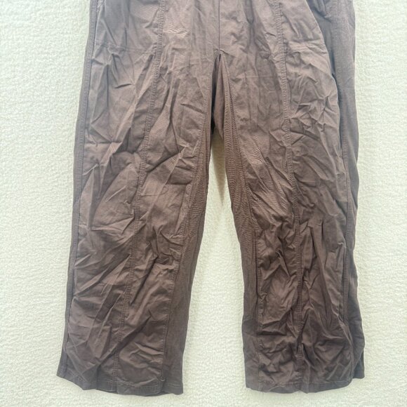 Anthropologie Daily Practice Adjustable Pants in Chocolate Brown  Size S - Picture 6 of 12